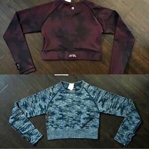 NWT AYBL Bundle Long Sleeve Crop Tops